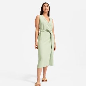 Everlane Japanese GoWeave Sleeveless Wrap Dress